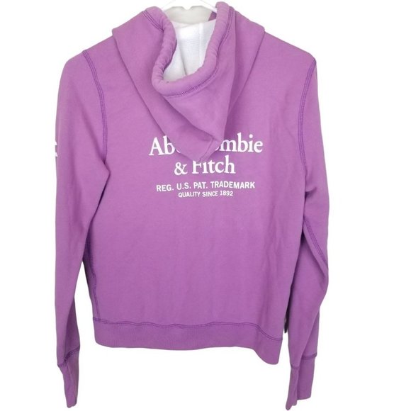 Abercrombie & Fitch Womens S Purple Spell Out Slee - Picture 7 of 8